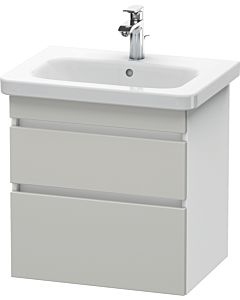 Duravit DuraStyle vasque DS648000718 58 x 44,8 cm, gris béton / blanc mat, 2 tiroirs, suspendu