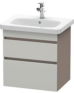 Duravit DuraStyle vasque DS648000743 58 x 44,8 cm, gris béton / basalte mat, 2 tiroirs, suspendu