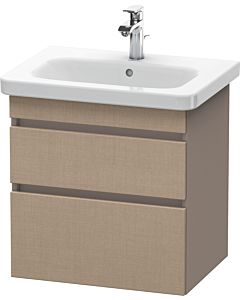 Duravit DuraStyle Waschtisch-Unterschrank DS648007543 58 x 44,8 cm, leinen/basalt matt, 2 Schubkästen, wandhängend