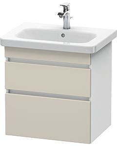 Duravit DuraStyle vanity unit DS648009118 58 x 44.8 cm, taupe / matt white, 2 drawers, wall-hung