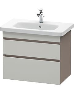 Duravit DuraStyle vasque DS648100743 73 x 44,8 cm, gris béton / basalte mat, 2 tiroirs, suspendu