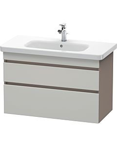 Duravit DuraStyle vasque DS648200743 93 x 44,8 cm, gris béton / basalte mat, 2 tiroirs, suspendu