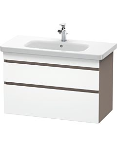 Duravit DuraStyle vasque DS648201843 93 x 44,8 cm, blanc mat / basalte mat, 2 tiroirs, suspendu