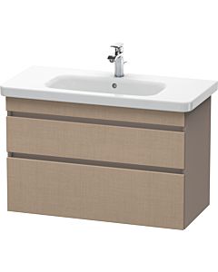 Duravit DuraStyle Waschtisch-Unterschrank DS648207543 93 x 44,8 cm, leinen/basalt matt, 2 Schubkästen, wandhängend
