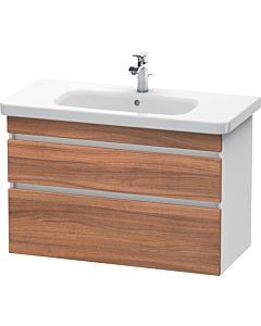 Duravit DuraStyle vanity unit DS648207918 93 x 44.8 cm, natural walnut / matt white, 2 drawers, wall-hung