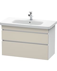 Duravit DuraStyle vanity unit DS648209118 93 x 44.8 cm, taupe / matt white, 2 drawers, wall-hung