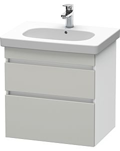 Duravit DuraStyle Waschtisch-Unterschrank DS648300718 60 x 45,3 cm, betongrau/weiß matt, 2 Schubkästen, wandhängend