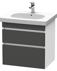 Duravit DuraStyle vanity unit DS648304918 60 x 45.3 cm, matt graphite / matt white, 2 drawers, wall-hung