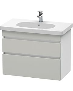 Duravit DuraStyle vanity unit DS648400718 80 x 45.3 cm, concrete gray / matt white, 2 drawers, wall-hung