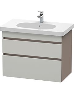 Duravit DuraStyle Waschtisch-Unterschrank DS648400743 80 x 45,3 cm, betongrau/basalt matt, 2 Schubkästen, wandhängend