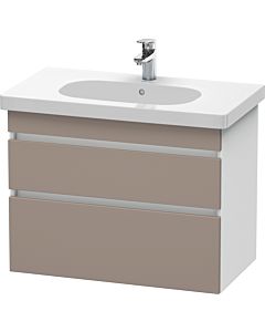 Duravit DuraStyle vasque DS648404318 80 x 45,3 cm, basalte mat / blanc mat, 2 tiroirs, suspendu