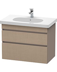 Duravit DuraStyle vasque DS648407543 80 x 45,3 cm, lin / basalte mat, 2 tiroirs, suspendu