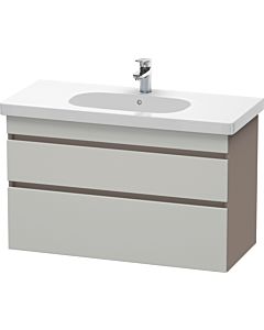 Duravit DuraStyle Waschtisch-Unterschrank DS648500743 100 x 45,3 cm, betongrau/basalt matt, 2 Schubkästen, wandhängend