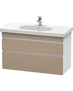 Duravit DuraStyle vasque DS648507518 100 x 45,3 cm, lin / blanc mat, 2 tiroirs, suspendu