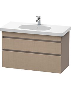 Duravit DuraStyle vasque DS648507543 100 x 45,3 cm, lin / basalte mat, 2 tiroirs, suspendu