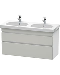 Duravit DuraStyle Waschtisch-Unterschrank DS648600718 115 x 45,3 cm, betongrau/weiß matt, 2 Schubkästen, wandhängend