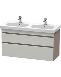 Duravit DuraStyle vanity unit DS648600743 115 x 45.3 cm, concrete gray / basalt matt, 2 drawers, wall-hung