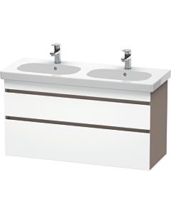 Duravit DuraStyle vanity unit DS648601843 115 x 45.3 cm, matt white / matt basalt, 2 drawers, wall-hung