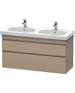 Duravit DuraStyle vasque DS648607543 115 x 45,3 cm, lin / basalte mat, 2 tiroirs, suspendu