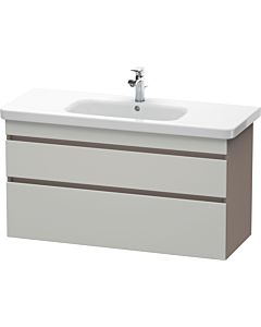 Duravit DuraStyle vasque DS649500743 113 x 44,8 cm, gris béton / basalte mat, 2 tiroirs, suspendu