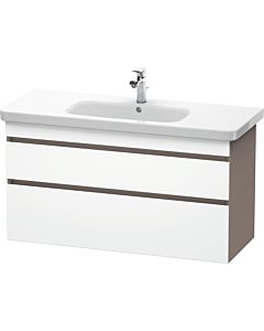 Duravit DuraStyle vasque DS649501843 113 x 44,8 cm, blanc mat / basalte mat, 2 tiroirs, suspendu