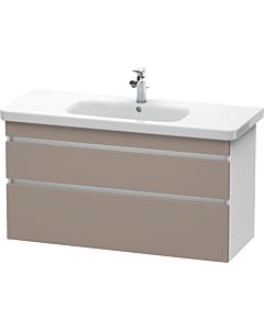 Duravit DuraStyle vasque DS649504318 113 x 44,8 cm, basalte mat / blanc mat, 2 tiroirs, suspendu