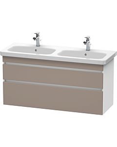 Duravit DuraStyle vasque DS649804318 123x44,8x61cm, 2 coulissants, vasque gauche / droite, basalte mat / blanc mat