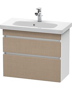 Duravit DuraStyle vanity unit DS649907518 73 x 36.8 cm, linen / matt white, 2 drawers, wall-hung