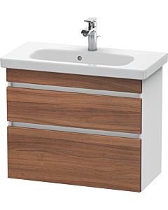 Duravit DuraStyle vanity unit DS649907918 73 x 36.8 cm, natural walnut / matt white, 2 drawers, wall-hung