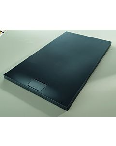 Duravit Stonetto Duschwanne 720171680000000 160 x 100 x 5 cm, anthrazit matt, aus DuraSolid Q