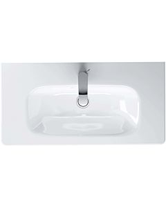 Duravit DuraStyle Compact Waschtisch 23377800001 78,5 x 40 cm, weiss, wondergliss, 1 Hahnloch