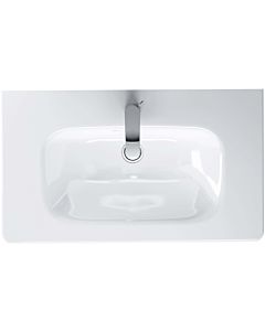 Duravit DuraStyle Compact Waschtisch 2337780000 78,5 x 40 cm, weiss, 1 Hahnloch, mit Überlauf