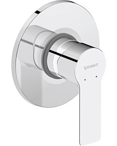 Duravit D-Code shower fitting set DC4210007010 concealed, ceramic mixing system, chrome high gloss, Ø115 mm