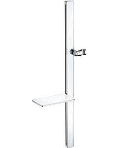 barre de douche Duravit UV0600015005 chromé Weiß Hochglanz , avec étagère, 800mm
