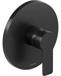 Duravit D-Code Single lever shower fitting DC4210010046 concealed ceramic mixing system, black matt, Ø170 mm