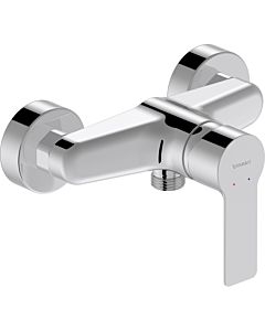 Duravit D-Code Single lever shower fitting DC4230001010 surface-mounted, ceramic mixing system, high-gloss chrome, 210x114 mm
