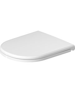 Duravit D-Code WC siège 0028290000 non amovible, Weiß Hochglanz , avec mécanisme de fermeture amortie