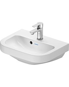 Duravit D-Code washbasin 0748450000 with tap hole, with overflow, Weiß Hochglanz , 450 x 145mm