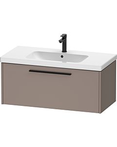 Duravit D-Code vanity unit DC46680BD430000 handle diamond black, Basalt Matt , wall-mounted, 984x400x460 mm