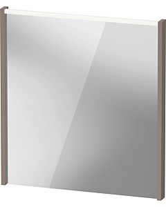 Duravit D-Code Spiegel DC7076043430000 650x700x48, Basalt Matt, mit LED Beleuchtung