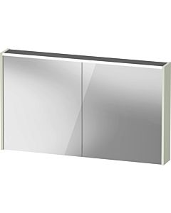 Duravit D-Code Mirror Cabinet Mirrored DC71080HHHH2000 1200x700x148, Pale Green Matt, Socket J, LED Lighting