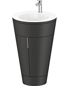 Duravit Starck 1,c-bonded Set S19513O70580010 Griff Edelstahl, Keramik Weiß Matt, Innenbeleuchtung, bodenstehend Graphit Seidenmatt, 864 x 560 x 605 mm