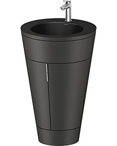 Duravit Starck 1 ,c-bonded Set S19514O70580010 Handle stainless steel, Bathroom ceramics Black matt, interior lighting, floor-standing, Graphit Satin matt, 864 x 560 x 605 mm