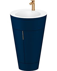 Duravit Starck 1 ,c-bonded set S19512O04980010 poignée bronze, Céramique Weiß Matt , éclairage intérieur, sur pied, bleu nuit satiné mat, 864 x 560 x 605 mm