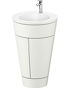 Duravit Starck 1 ,c-bonded set S19512O10390010 poignée chromée, Céramique Weiß Matt , éclairage intérieur, sur pied, blanc nordique satiné mat, 864 x 560 x 605 mm