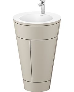 Duravit Starck 1,c-bonded Set S19512O10600010 Griff Chrom, Keramik Weiß Matt, Innenbeleuchtung, bodenstehend, Taupe Seidenmatt, 864 x 560 x 605 mm