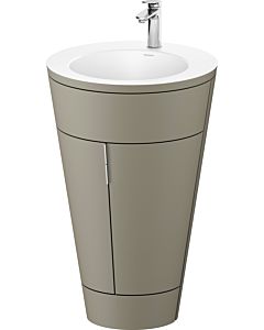 Duravit Starck 1 ,c-bonded set S19512O10920000 poignée chromée, Céramique Weiß Matt , sur pied, gris pierre satiné mat, 864 x 560 x 605 mm