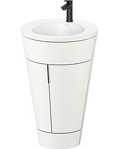 Duravit Starck 1 , set c-bonded S19512OBD360000 poignée diamant noir, Céramique Weiß Matt , sur pied, blanc satiné mat, 864 x 560 x 605 mm