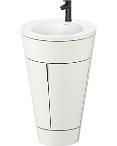 Duravit Starck 1 , set c-bonded S19512OBD390000 poignée diamant noir, Céramique Weiß Matt , sur pied blanc nordique satiné mat, 864 x 560 x 605 mm