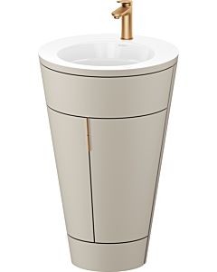 Duravit Starck 1 ,c-bonded set S19513O04600010 poignée bronze, Céramique Weiß Matt , éclairage intérieur, sur pied Taupe Seidenmatt , 864 x 560 x 605 mm